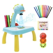 JIFON Drawing Projector Table for Kids, Trace and Draw Smart Projector Toy with Light & Music, 24 Patterns Erasable Doodle Sketch Board, Early Educational Gift for Boys Girls