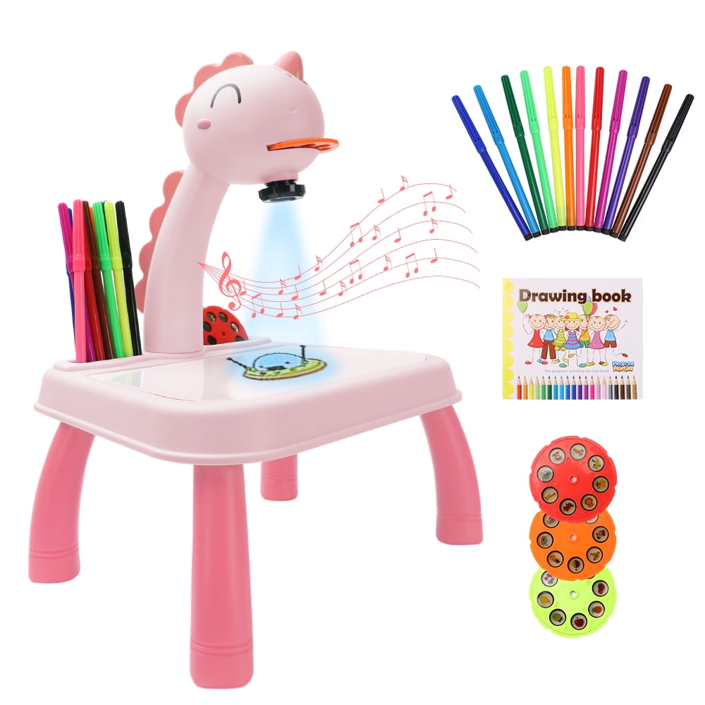 Niyofa Kids Drawing Projector Table with 12 Pens 24 Patterns,Childrens  Projector Painting Board Set for Tracing, Children's Trace and Draw  Projector
