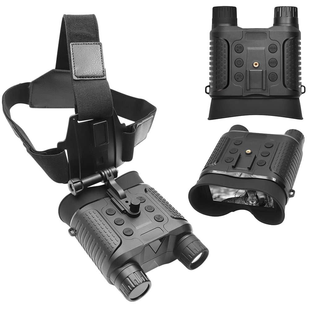 JIFON Dual Screen Night Vision Binoculars with Head Mounted Goggles for