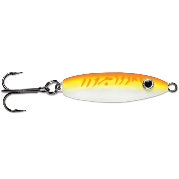 VMC RATTLE SPOON - 1/8 OZ - GLOW ORG FIRE UV