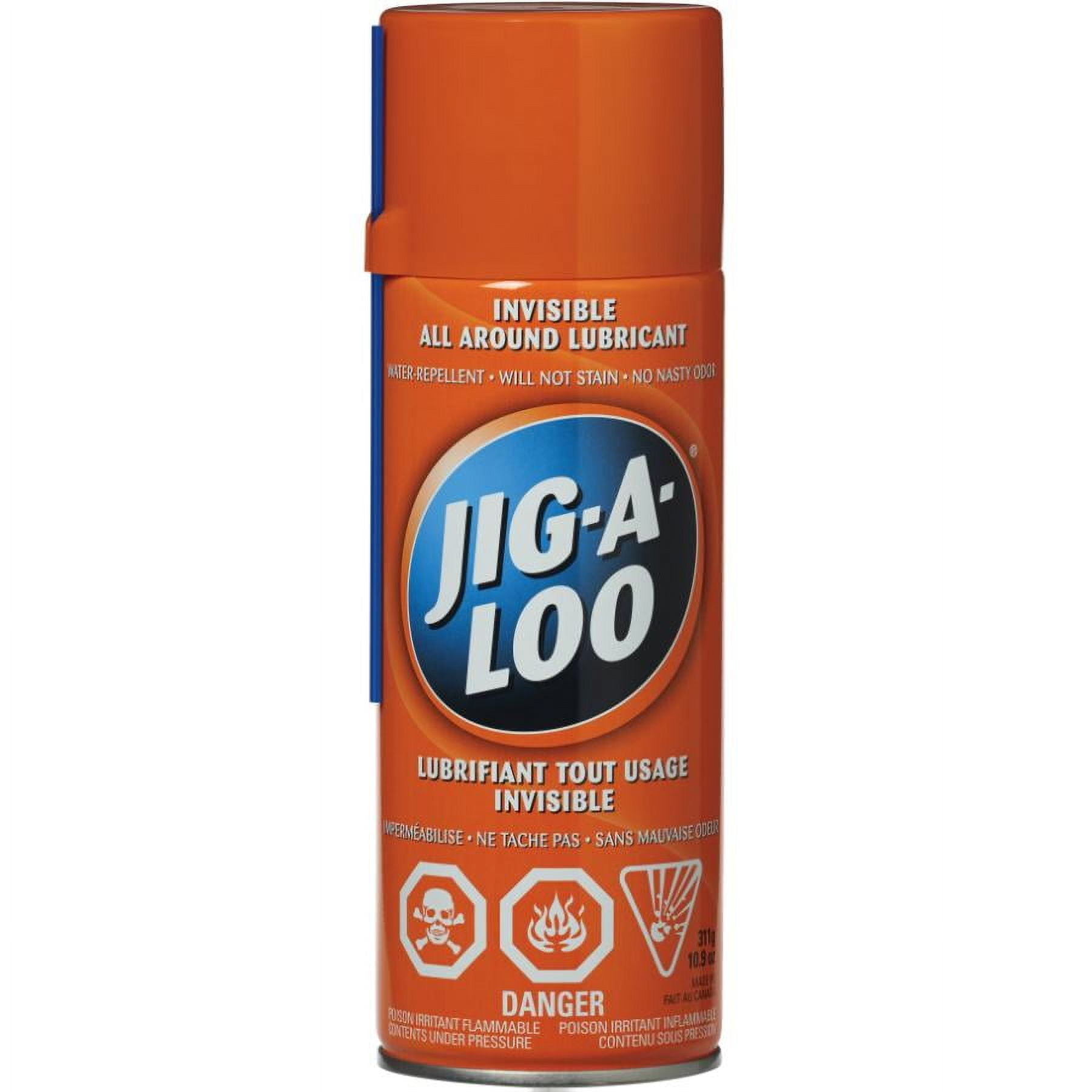 JIGALOO Non-Staining, Odorless, All-Purpose, Dry-Film Household Lubricant, 10.9 Oz. JIGALOO Non-Staining, Odorless, All-Purpose, Dry-Film Household Lubricant, 10.9 Oz.