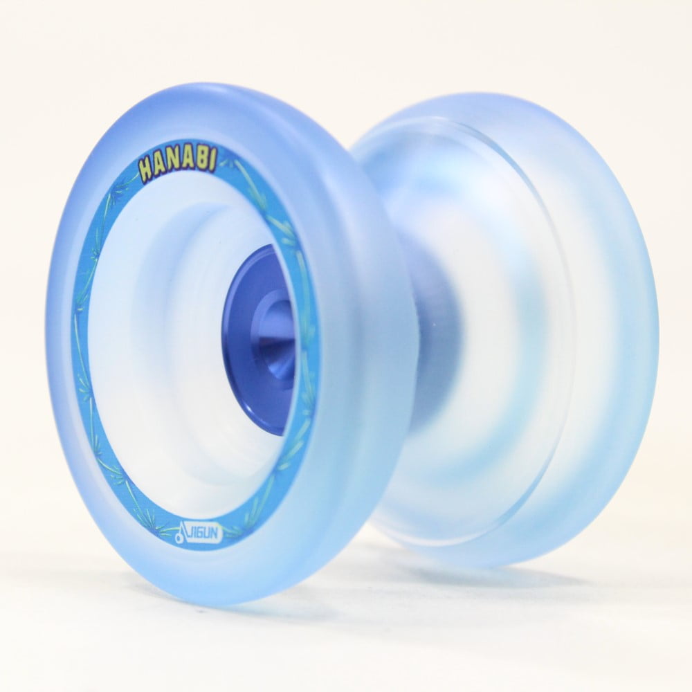 JIGUN Hanabi DNA YoYo Polycarbonate CNC Finger Spin YoYo (Blue