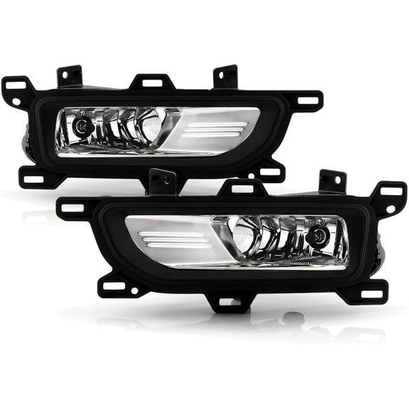 JIJIGUA For Nissan TITAN/TITAN XD PRO-4X/Platinum Reserve/S/SV 20-23 & SL 20-21 Bumper Fog Lights Driving Lamps W/Switch & Bulbs Set Heavy Duty Polycarbonate-Lens Halogen-Lighting Technology