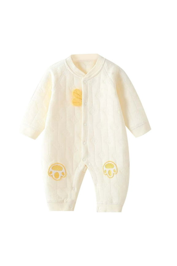 Baby Jumpsuit Autumn Winter Warm Clothes Cute Girls Long Sleeve Romper Bodysuits Casual Baby Onesies Bodysuits