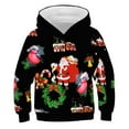 thumbnail image 1 of JIKNTTR Boys Christmas Sweatshirt Fashion Autumn Winter Children'S Christmas Snowman Hoodie Printed Hoodies Pullover Pocket Cute Sport Shirts for Kids, 1 of 3