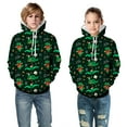 thumbnail image 1 of JIKNTTR Boys Girls Christmas Hoodies Kids Long Sleeve Hooded Sweatshirts Dinosaur Printed Funny Graphic Hoodie With Pocket Kids Soft Pullover, 1 of 3