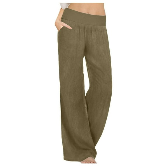 JIKNTTR Comfort Women's Jeans Casual Loose Fit Solid Color Pants Stretchy Denim Like Jogger Trousins Streetwear Denim Pant