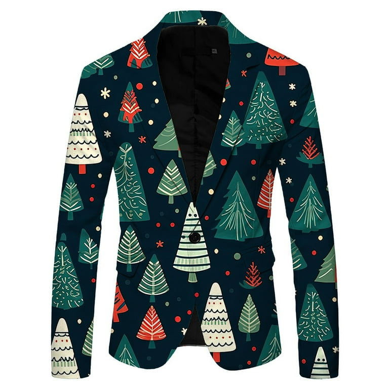 Fashion Print Long Sleeve Lapel Suit Jacket Fashion Print Long Sleeve Lapel Suit Jacket