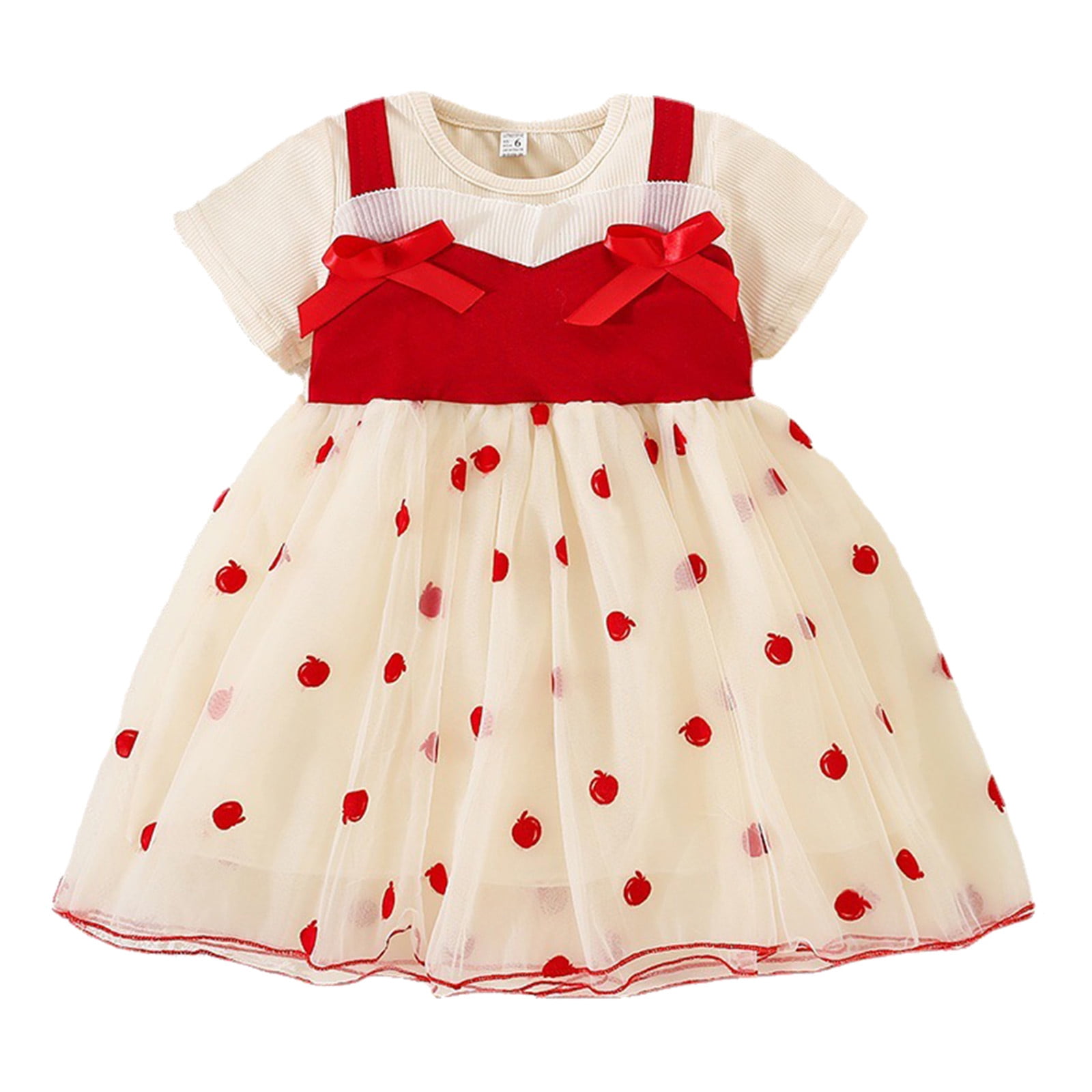 JIKNTTR Girl's Halter Neck Sleeveless Summer Dress Toddler Girls Short
