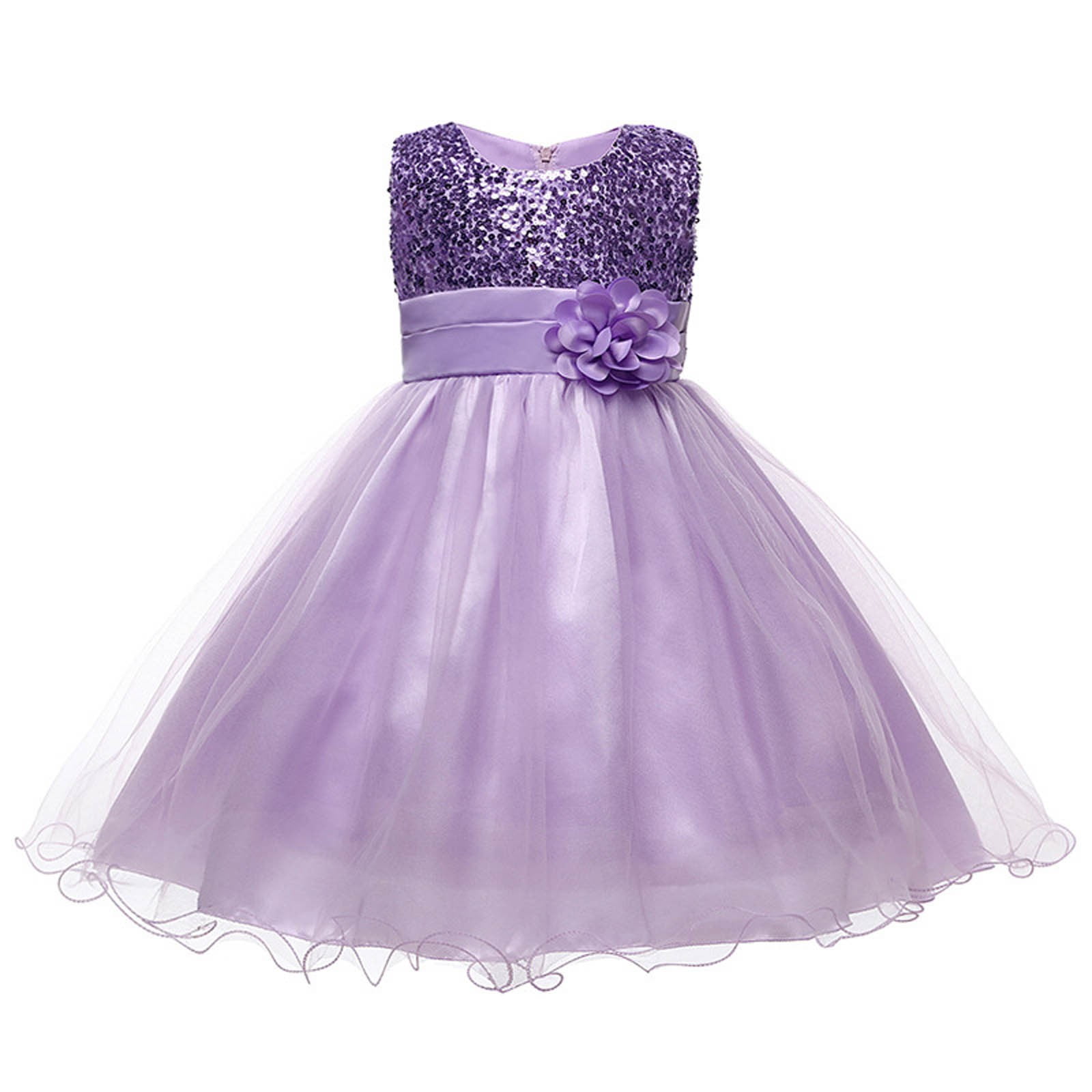 Kids Evening Dress Green Sequin Birthday Party Christmas Party Princess Dress for Girls