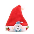 thumbnail image 1 of JIKNTTR Kids Christmas Santa Hat With Hands Cute Cartoon Xmas Hat Holiday Hat For Children Festive Christmas Accessory Trendy Holiday Party Hats, 1 of 4