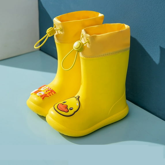 JIKNTTR Kids Rain Boots For Girls Waterproof New Spring Summer Autumn Toddler Rainboots Cute Cartoon Animal Baby Rain Shoes Fashion Girl's Boots