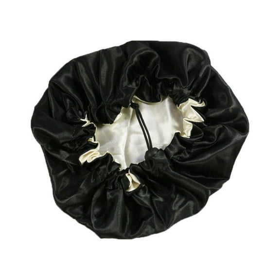 JIKNTTR Kids Satin Bonnet Sleeping Cap For Natural Hair Teens Toddler Child Baby Adjustable Satin Cap For Night Sleeping Double Layer Soft Cotton Cute Toddler Beanie
