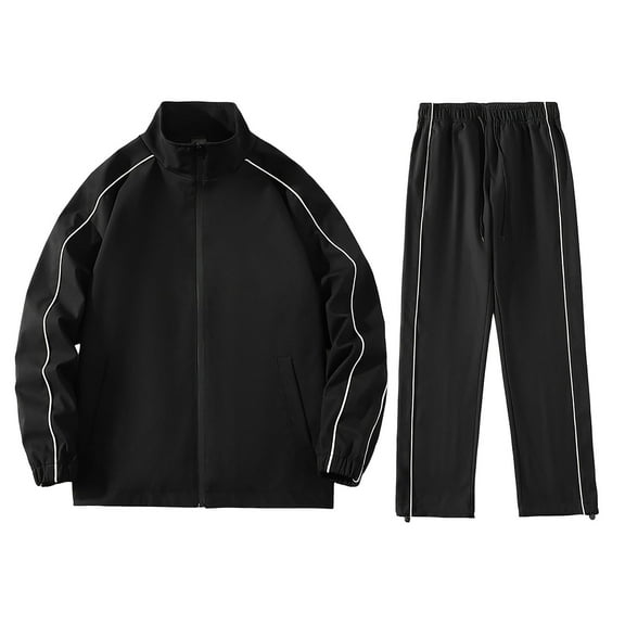 JIKNTTR Men's 2 Piece Casual Set Winter Fashion Trend Stormtrooper Jackets For Men And Women For Coat Sports Jackets Casual Loose Pant Sets