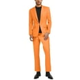 thumbnail image 1 of JIKNTTR Men's 2 Piece Slim Fit Suit Set Business Casual Suit Sets Solid Color Man Wedding Party Jacket Blazer & Pants Set Vacation Walking Outfits, 1 of 4