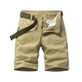 thumbnail image 1 of JIKNTTR Men's Classic Cargo Stretch Shorts Casual Loose Classic Solid Color Sports Short Pants Summer Thin Lightweight Trousers, 1 of 7