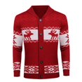 thumbnail image 1 of JIKNTTR Men's Sweater Christmas Sweater For Mens Cardigan Button Down Funny Knit Xmas Holiday Party Sweater Coat Soft Comfort Sweaters, 1 of 3