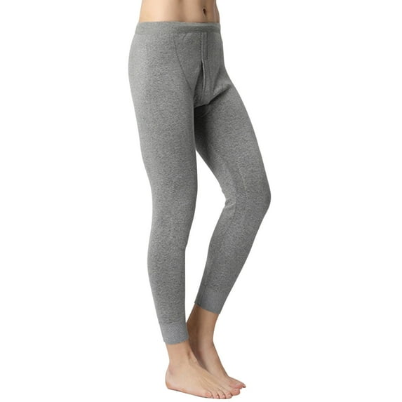 JIKNTTR Men's Thermal Pants Long Johns For Men Thermal Underwear Long Mens Leggings Thermal Pants Men Cold Weather Fleece Warm Bottoms Running Gym Pants Bottoms