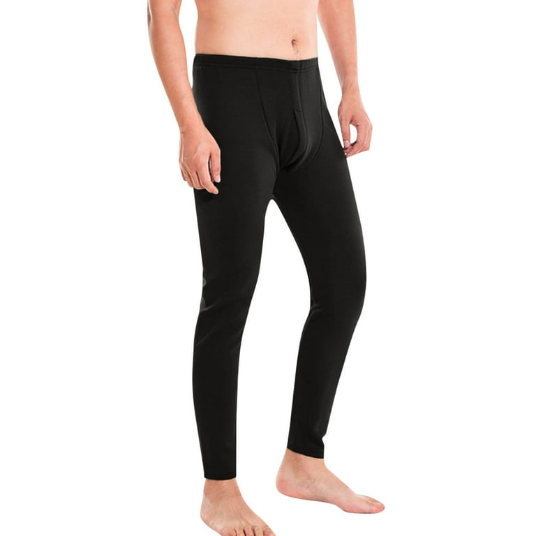 JIKNTTR Men's Thermal Underwear Bottom Long Johns Pants Base Layer