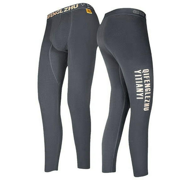 JIKNTTR Mens Long Johns Thermal Pants Lined Lightweight Base Layer Bottoms Leggings Elastic Comfort Long Sports Leggings Lightweight Fit Bottom Pants