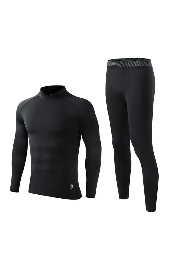Men's Thermal Underwear Set Sports Long Johns Thermal Underwear For Men Lined Base Layer Set For Men Thickening Pant Set Winter Warm Base Layer Top & Bottom