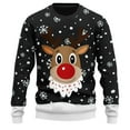 thumbnail image 1 of JIKNTTR Mens Christmas Sweaters Christmas Reindeer Print Knit Turtleneck Sweatshirt Fashion & Cute Holiday Sweater Stylish Sweater Coats, 1 of 4