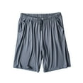 thumbnail image 1 of JIKNTTR Mens Pajama Shorts Bamboo Rayon Sleep Shorts Soft Comfy Casual Pants With Drawstring & Pockets Loungewear Soft Comfortable PJ Bottoms, 1 of 6