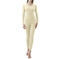 thumbnail image 1 of JIKNTTR New Thermal Underwear Women's Breathable Soft Set Base Layer Top & Bottom Long Johns With Lined Winter Warm Outfits Set Comfy Base Layer Loungewear Sets, 1 of 5