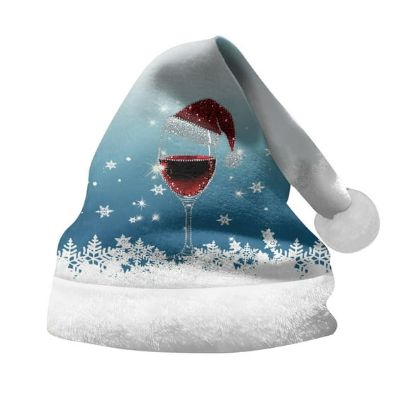 JIKNTTR Santa Hat Christmas Hats For Adults Kids Xmas Holiday Hat Classic Santa Claus Hat For New Year Party Classic Santa Claus Hats