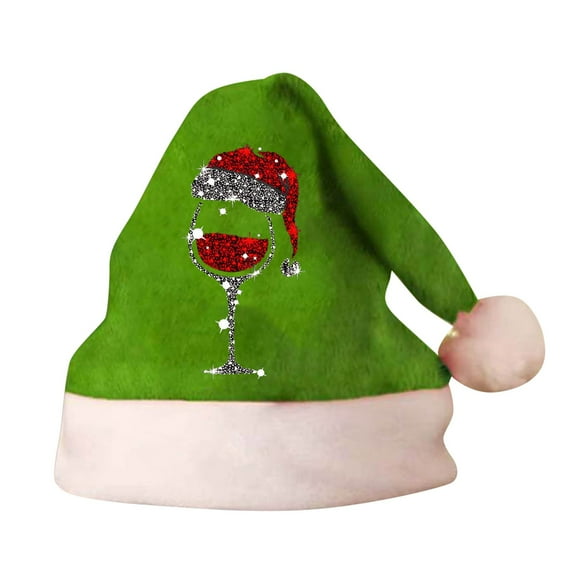JIKNTTR Sequin Santa Hat For Adults Children With Shiny Sequin And Fluffy Pompom Party Hat For New Year Xmas Festival Hats Comfort Christmas Hats