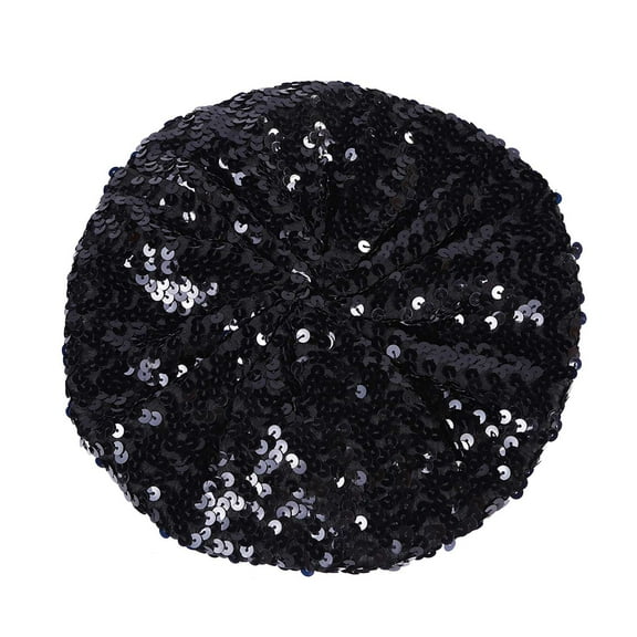 JIKNTTR Sparkly Sequins Beret Hat For Women Ladies' Fashion Shiny Sequined Beret Colorful Cap Nightclub Dress Hat Sequin Beret Hat For Party Hats