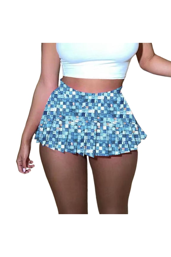 Stylish Skirts For Women Mini Pleated Skirts For Women Sexy Cute Short Cargo Skirt Skater A Line Pleated Mini Skirt With Slit Tennis Golf Skirts