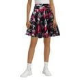thumbnail image 1 of JIKNTTR Stylish Womens Skirt Women's High Waist Vintage Pleated Skirt Floral A-Line Printed Midi Skirts Basic Versatile Everyday Wear Party Tennis Skirt, 1 of 4