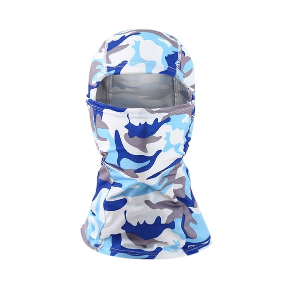 JIKNTTR Summer Men Women Cooling Ice Silk Face Mask Breathable Hooded Face Covering Sun Protection Outdoor Sports Cycling Headwear Fashion Hats