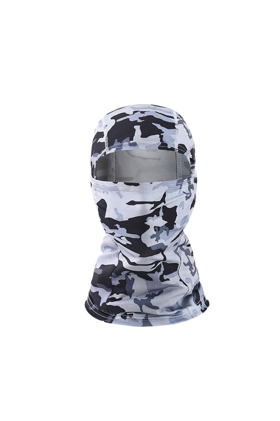 Summer Men Women Cooling Ice Silk Face Mask Breathable Hooded Face Covering Sun Protection Outdoor Sports Cycling Headwear Work Caps