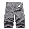 thumbnail image 1 of JIKNTTR Summer New Mens Shorts Cargo Shorts Baggy Multi Pocket Five Quarter Mid Length Daily Wear Walking Summer Outfit, 1 of 2