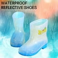 thumbnail image 1 of JIKNTTR Toddler Kids Rain Boots For Boys Girls Waterproof Children Shoes Mid Tube Rain Boots Fashion Soft Bottom Outdoor Rain Boots Girl Flats Dress Shoes, 1 of 5