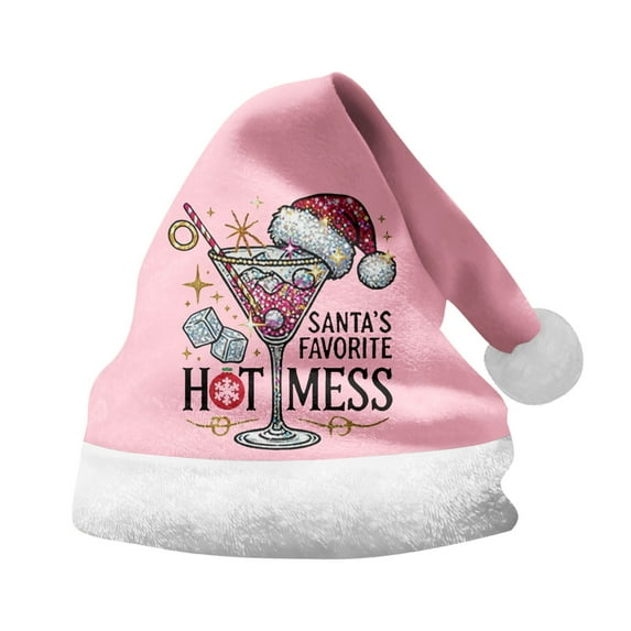 JIKNTTR Unisex Christmas Santa's Favorite Cute Graphic Hat Funny Christmas Print Hat Cute Santa Hat Xmas Holiday Hat Xmas Hat for New Year