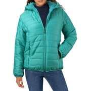 JIKNTTR Winter Coats For Women Puffer Jacket Women's Packable Lightweight Full-Zip Puffer Jacket With Hood Short Warm Quilted Jacket Outerwear Slim Puffer Down Jacket