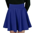 thumbnail image 1 of JIKNTTR Women's Basic Versatile Stretchy Flared Skater Skirts Women Fashion Casual Casual Mini Skirt Solid Color Sun Skirt Pleated Skirt Summer Skirts Versatile, 1 of 8