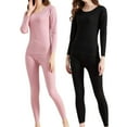 thumbnail image 1 of JIKNTTR Women's Thermal Underwear 2 Piece Set Breathable Comfortable Long Johns Ski Underwear Women's Winter Thermal Base Layer Set Slim Thermal Underwear for Women, 1 of 5