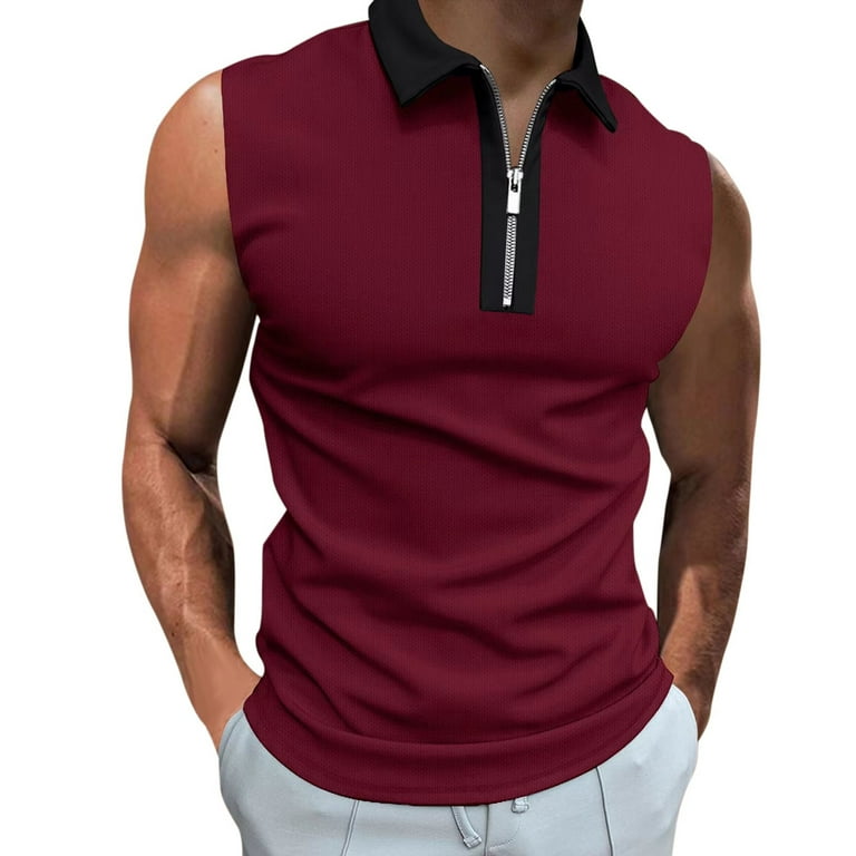 Men's sleeveless golf shirt online