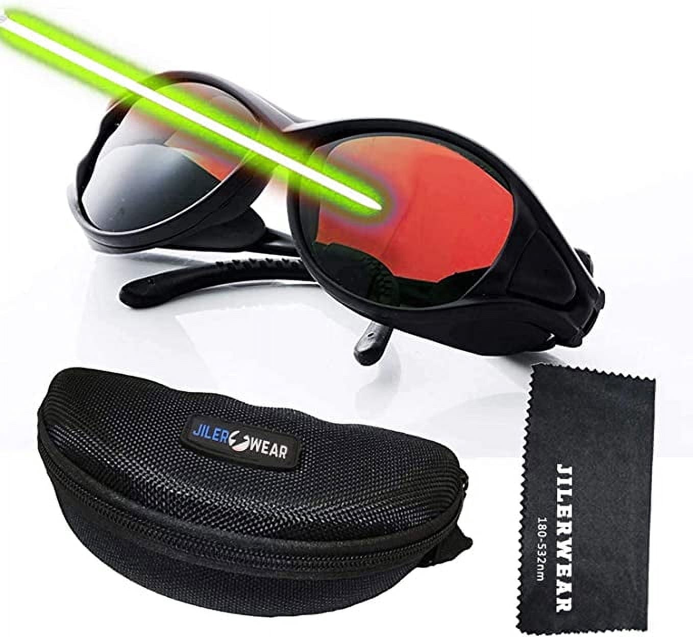 Laser Safety Goggles 180–532nm OD6+Professional Protection for 405nm, 445nm, 450nm, 473nm & 532nm Lasers, Ideal for Engraving Machines and High-Intensity Violet/Blue/Green Laser
