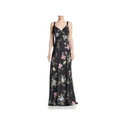 JILL Jill Stuart Womens Satin Floral Evening Dress