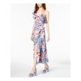 thumbnail image 1 of JILL STUART $169 Womens New 1409 Blue Floral Asymmetrical Dress M B+B, 1 of 4
