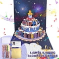 thumbnail image 1 of JILhome 3D  Musical Happy Birthday Card, LED Lights Birthday Cards, Blowable Greeting Card with DIY Age for Husband, Women, Son, Her, Dad, Blue, 1 of 7
