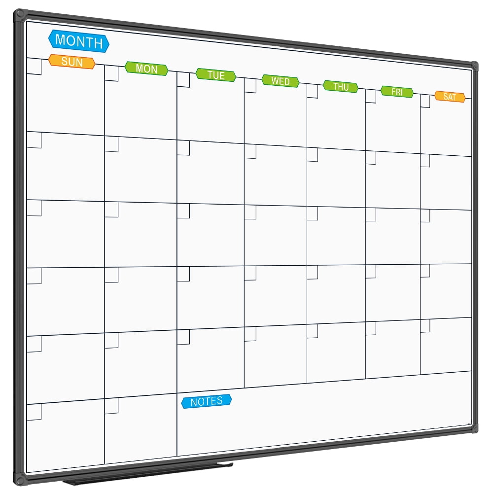 Dropship VEVOR Calendar Whiteboard, 36 X 24 Inches Magnetic Dry Erase  Calendar Board, Monthly Planner Whiteboard For Wall, 1 Magnetic Erase & 2  Dry Erase Marker & Movable Tray For Restaurant Office