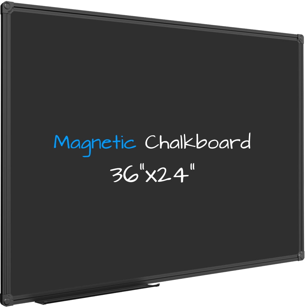 10 Black 3x4 in Wood Chalkboards with Removable Stands and Chalks