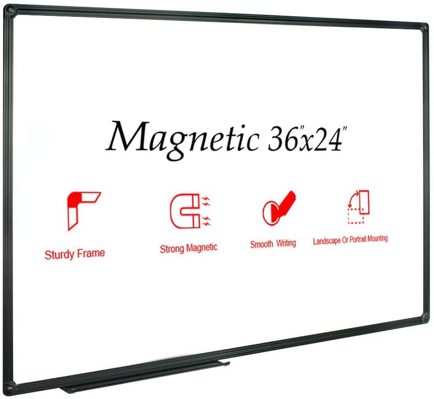 Mind Reader Dry Erase Board with Marker Tray, Wall Mount