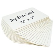 JILoffice Double-sided Magnetic Dry Erase White Board, 12" x 8" Portable Desktop Whiteboard with Stand